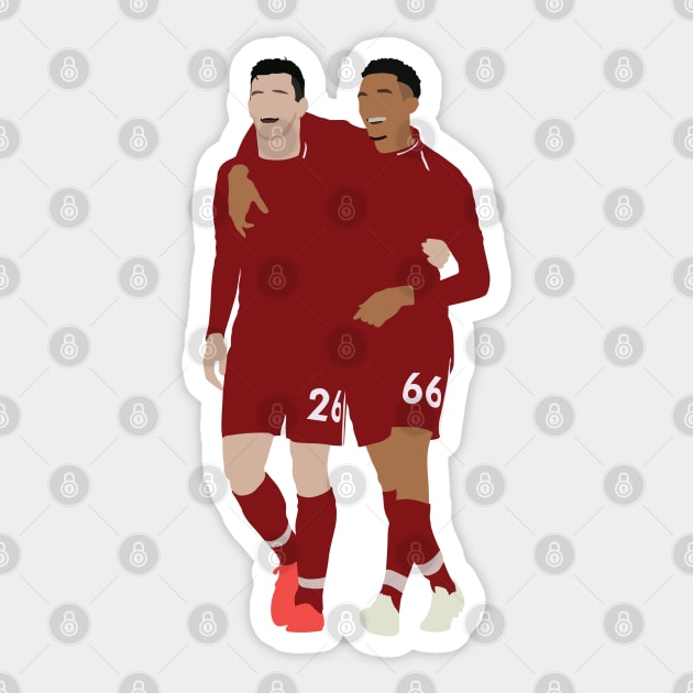 Trent Alexander-Arnold & Andy Robertson Liverpool Full-back Duo Sticker by Jackshun